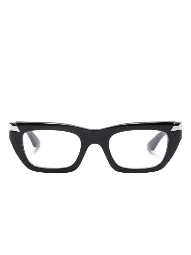 Alexander McQueen Eyewear rectangle-frame glasses - Black Cover