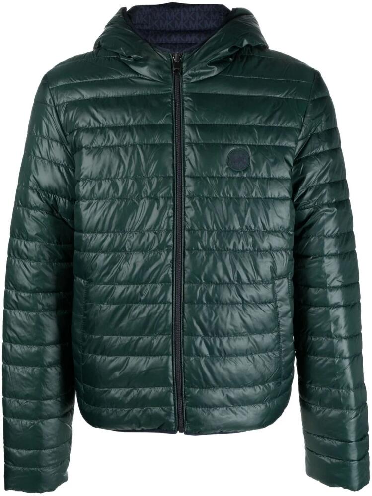 Michael Kors hooded quilted jacket - Green Cover