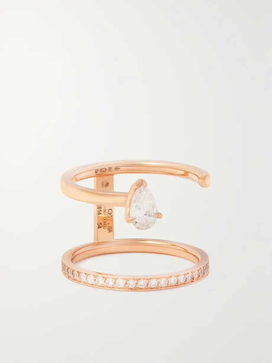 Repossi - Serti Sur Vide 18-karat Rose Gold Diamond Ring - 54 Cover