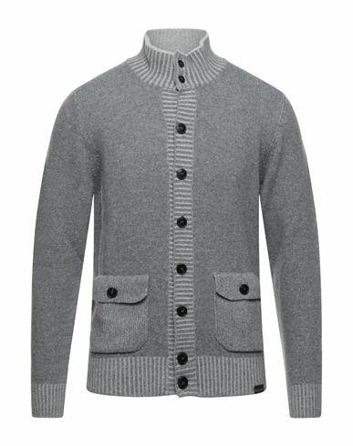 Brooksfield Man Cardigan Grey Wool Cover