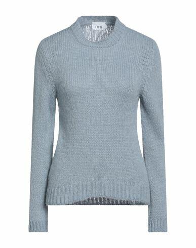 Niū Woman Sweater Pastel blue Acrylic, Polyamide, Alpaca wool, Viscose, Metallic Polyester Cover