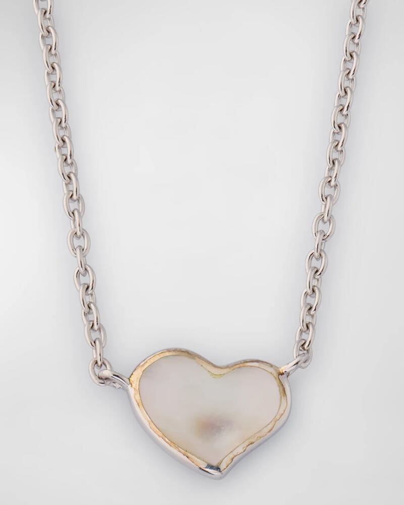 Jan Leslie Mother-of-Pearl Single Heart Necklace Cover