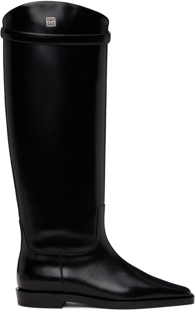 TOTEME Black 'The Riding' Boots Cover