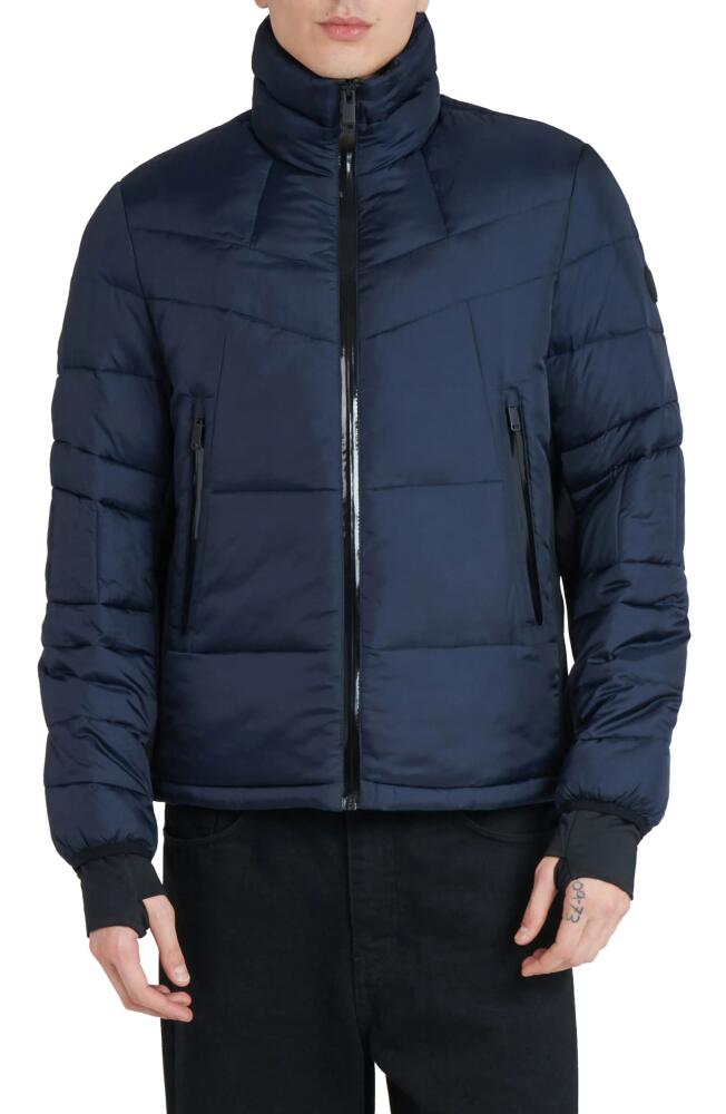 The Recycled Planet Company Racer Ripstop Puffer Jacket in Midnight Cover