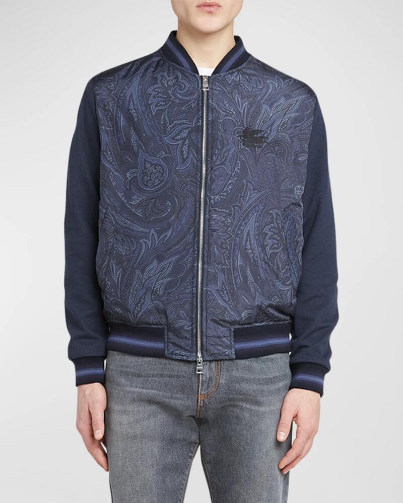 Etro Men's Paisley Travel Bomber Jacket Cover