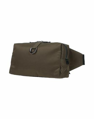 Dolce & gabbana Man Belt bag Military green Polyamide, Calfskin Cover