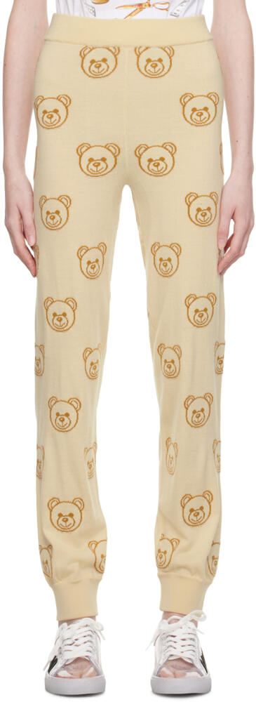 Moschino Off-White Teddy Bear Lounge Pants Cover