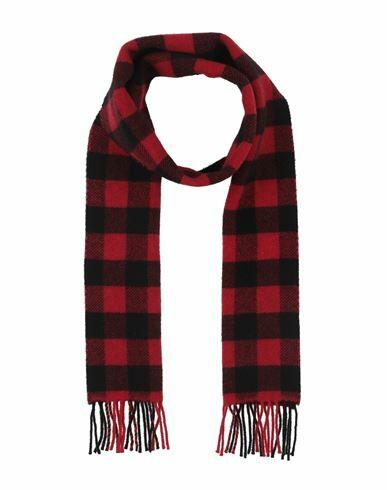 Woolrich Man Scarf Red Wool, Polyamide Cover