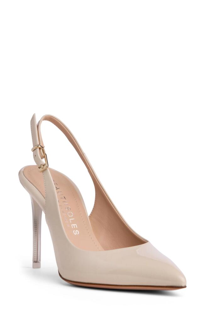 BEAUTIISOLES Marjorie Slingback Pointed Toe Pump in Beige Cover