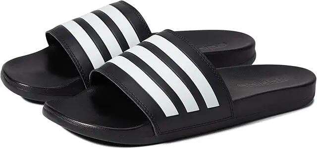 adidas Adilette Comfort Slides (Black/White/Black 3) Athletic Shoes Cover