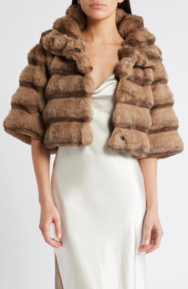 Et Ochs Faux Fur Bolero Jacket in Camel Cover