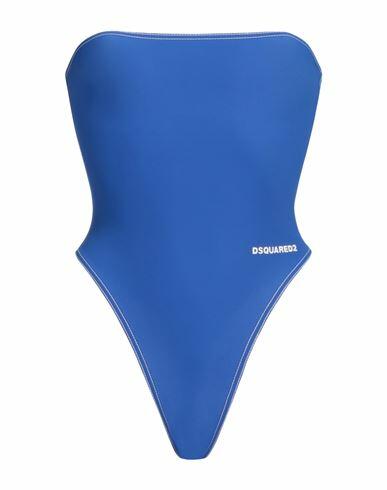 Dsquared2 Woman One-piece swimsuit Bright blue Polyamide, Elastane Cover