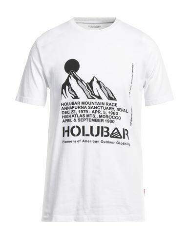 Holubar Man T-shirt White Cotton Cover