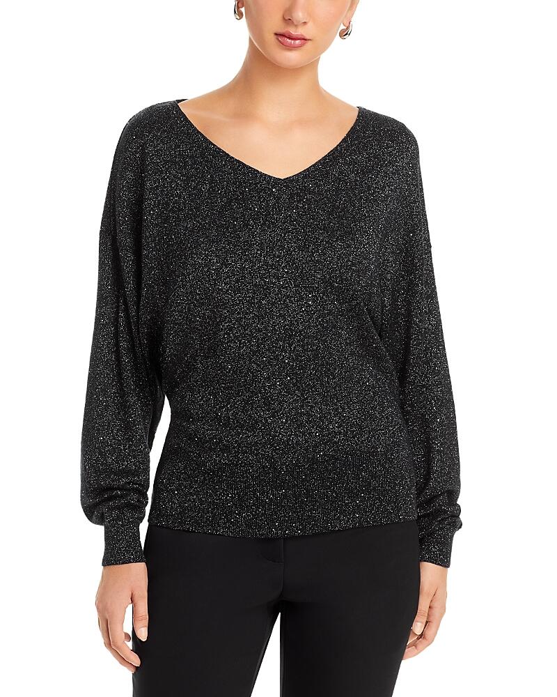 Lafayette 148 New York Sequin Glitter Knit Sweater Cover