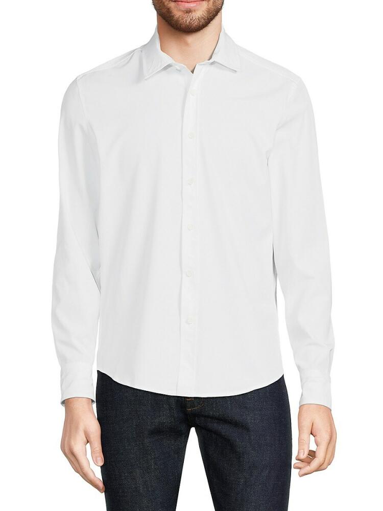 Kenneth Cole Men's Solid Shirt - White Cover