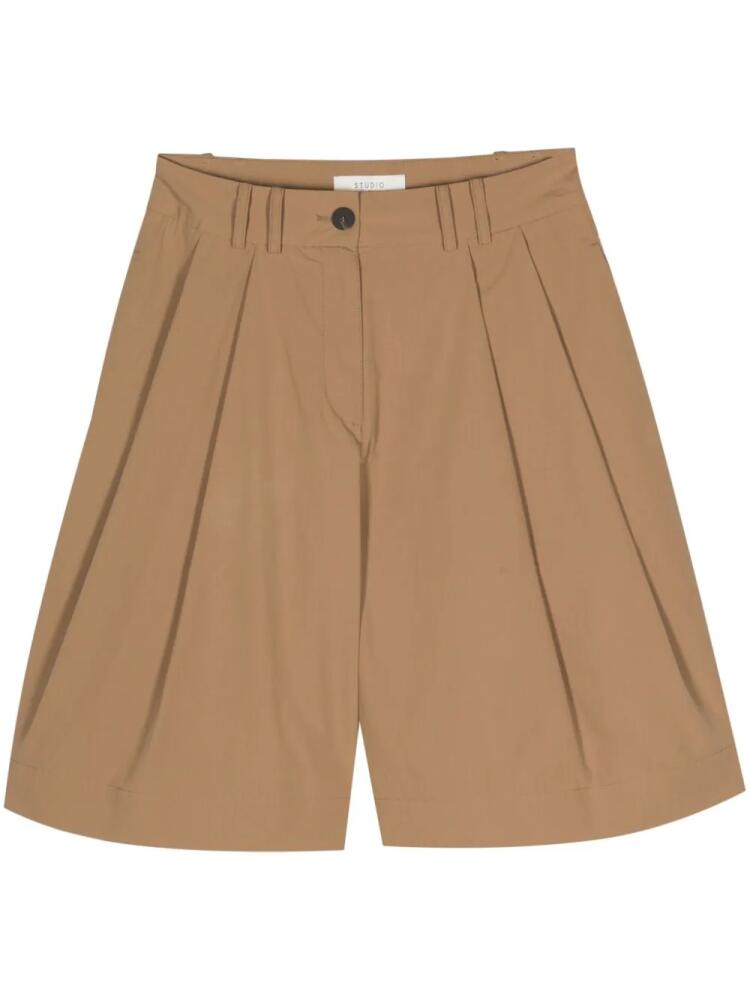 Studio Nicholson tailored flared shorts - Brown Cover