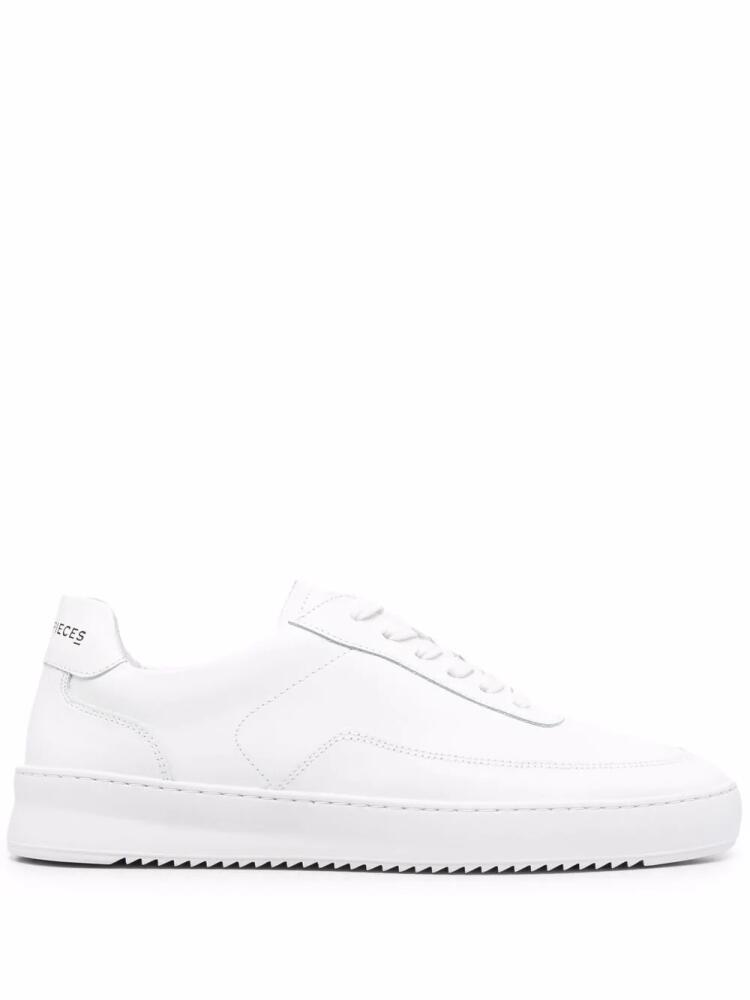 Filling Pieces branded heel-counter sneakers - White Cover