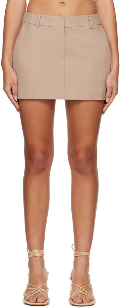 ANNA QUAN Brown Bethany Miniskirt Cover