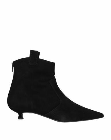 Marc Ellis Woman Ankle boots Black Soft Leather Cover