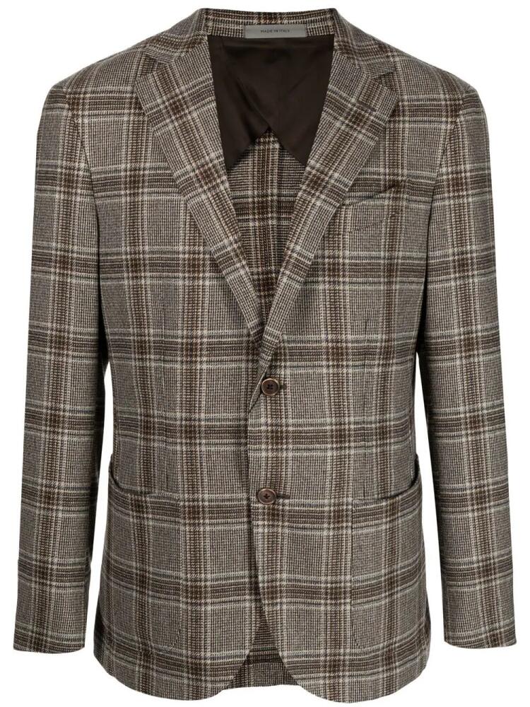 Corneliani Window checked single-breasted blazer - Multicolour Cover