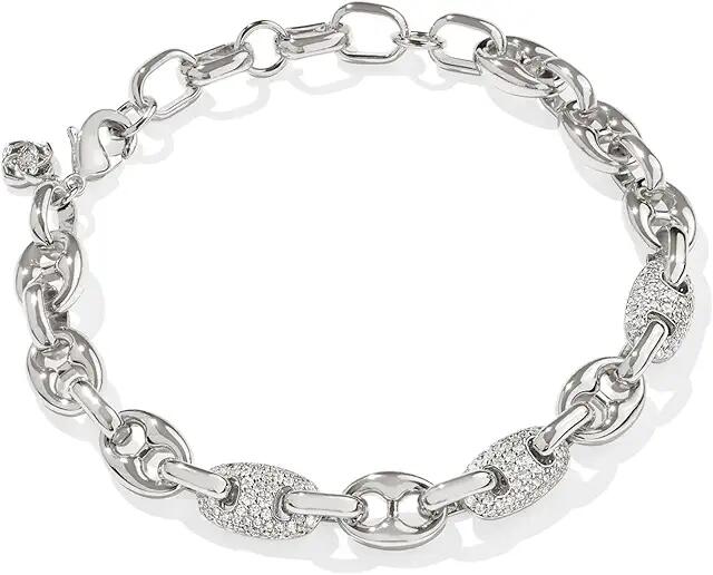 Kendra Scott Bailey Pave Chain Bracelet (Silver White Crystal) Bracelet Cover