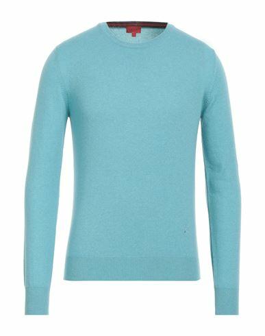 Isaia Man Sweater Sky blue Cashmere Cover