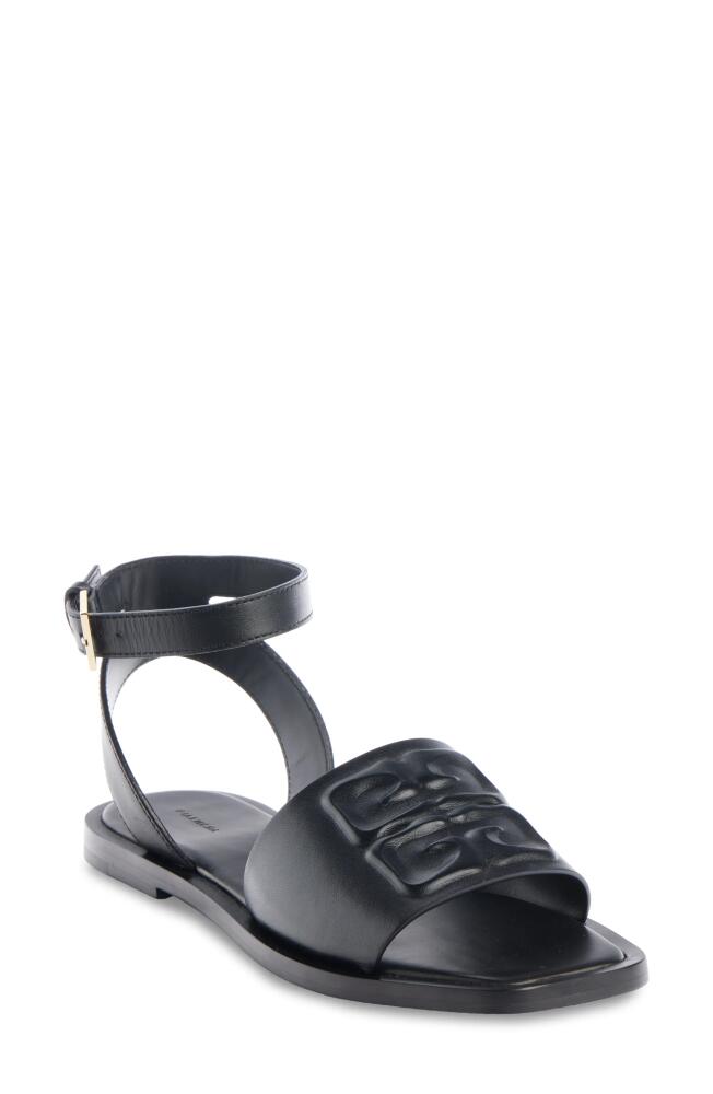 Givenchy Liquid 4G Logo Quarter Strap Sandal in Black Cover