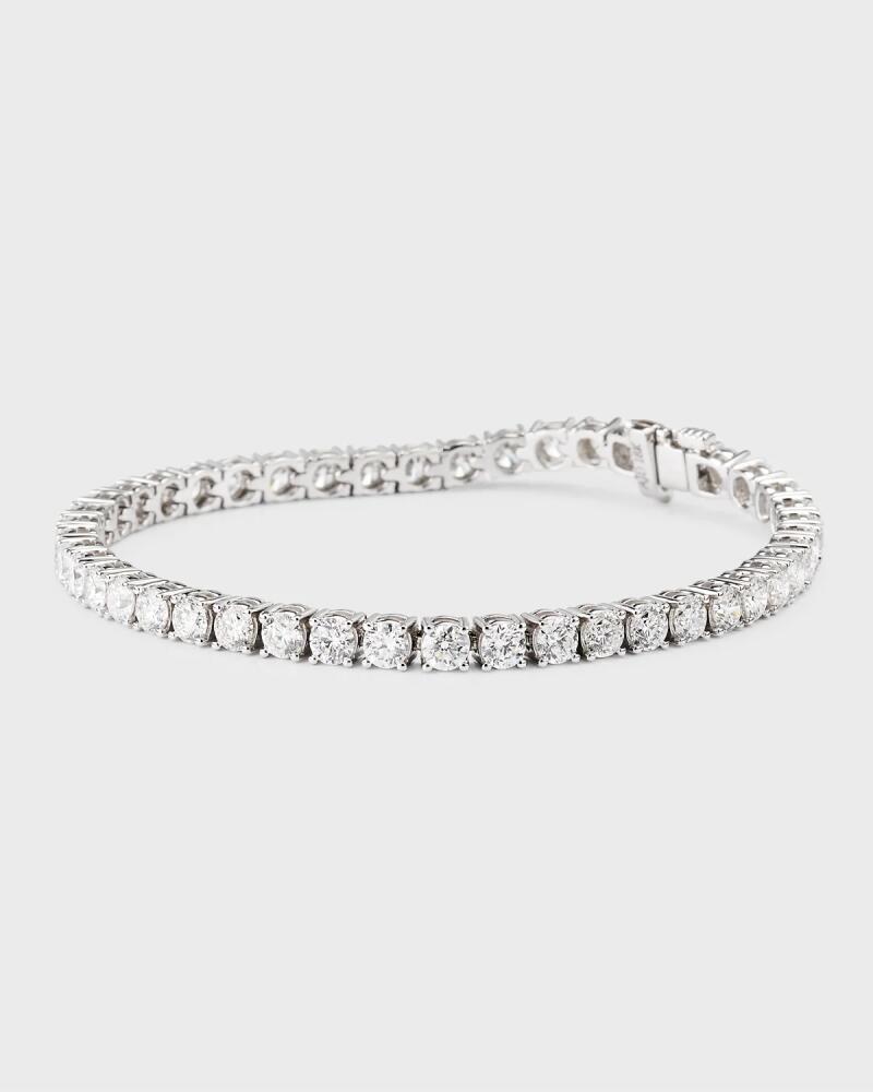 Neiman Marcus Diamonds 18k White Gold Diamond Tennis Bracelet, 8.55tcw, 7"L Cover