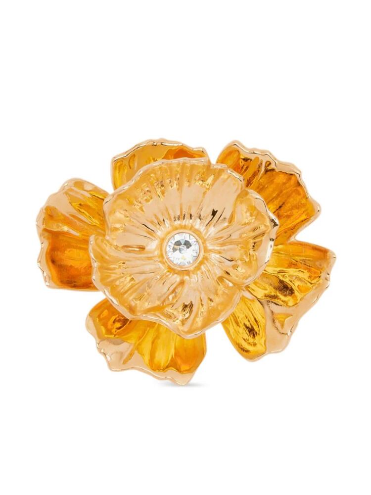 Oscar de la Renta Flower brooch - Gold Cover