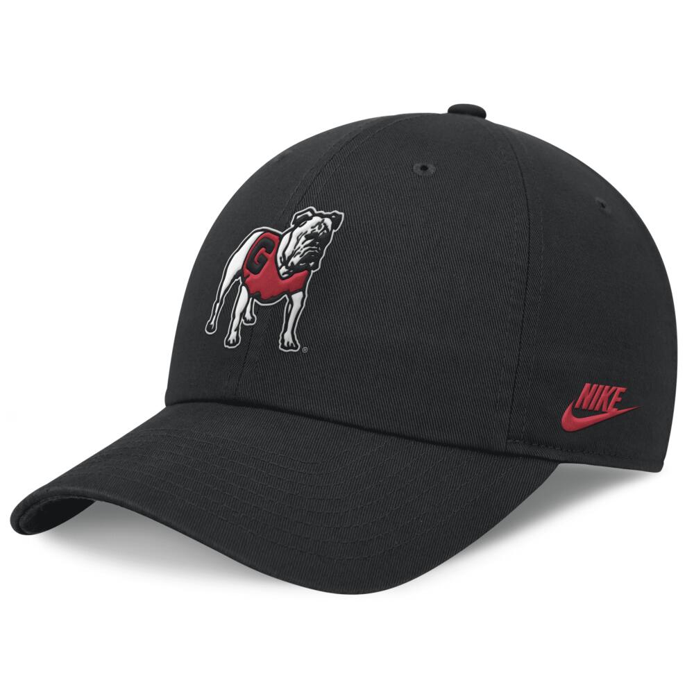 Georgia Bulldogs Legacy Club Nike Unisex Dri-FIT College Adjustable Hat in Black Cover