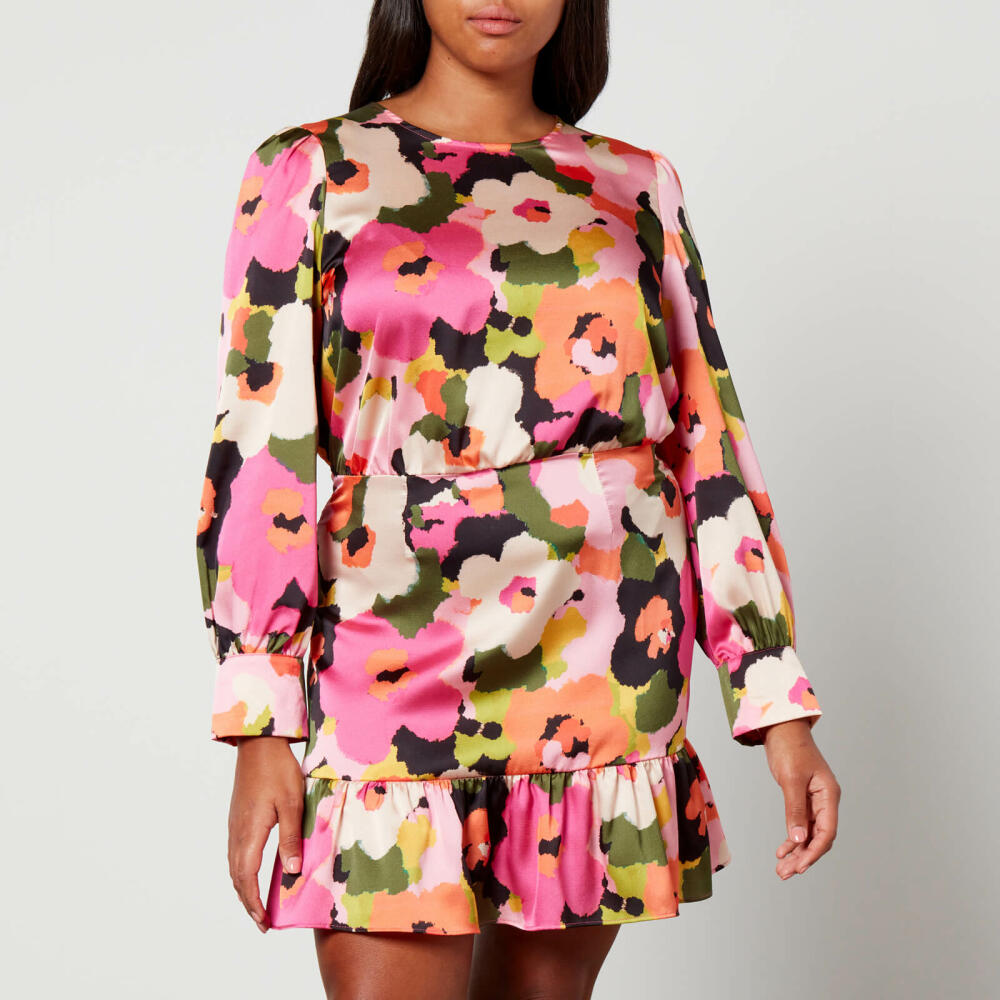 Never Fully Dressed Printed Crepe Mini Dress Cover