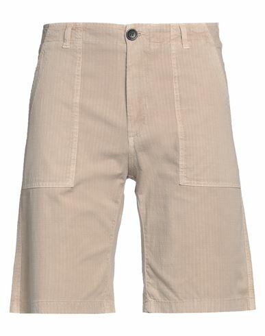 Department 5 Man Shorts & Bermuda Shorts Beige Cotton, Elastane Cover