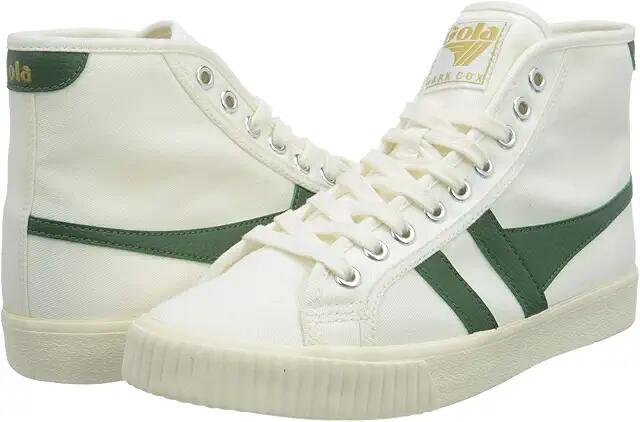 Gola Tennis Mark Cox High (Off-White/Green) Women's Shoes Cover