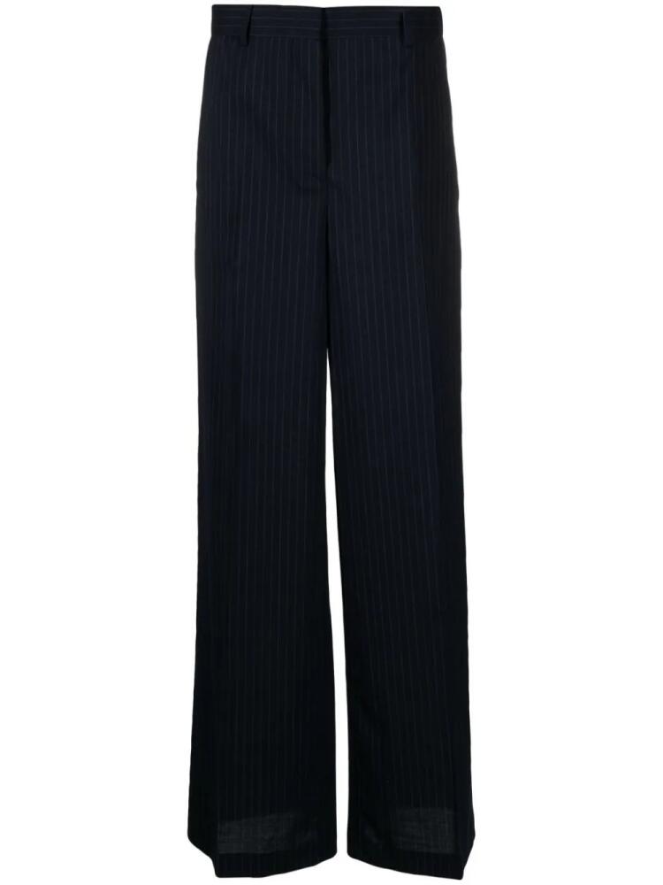 Nº21 tailored pinstripe-pattern trousers - Blue Cover