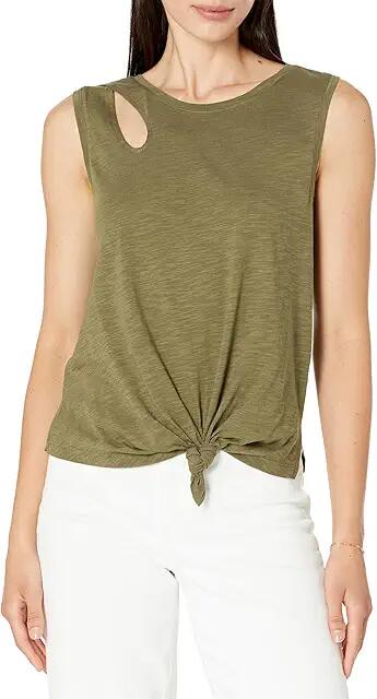 Sanctuary Love Me Knot Top (Mossy Green) Women's Clothing Cover