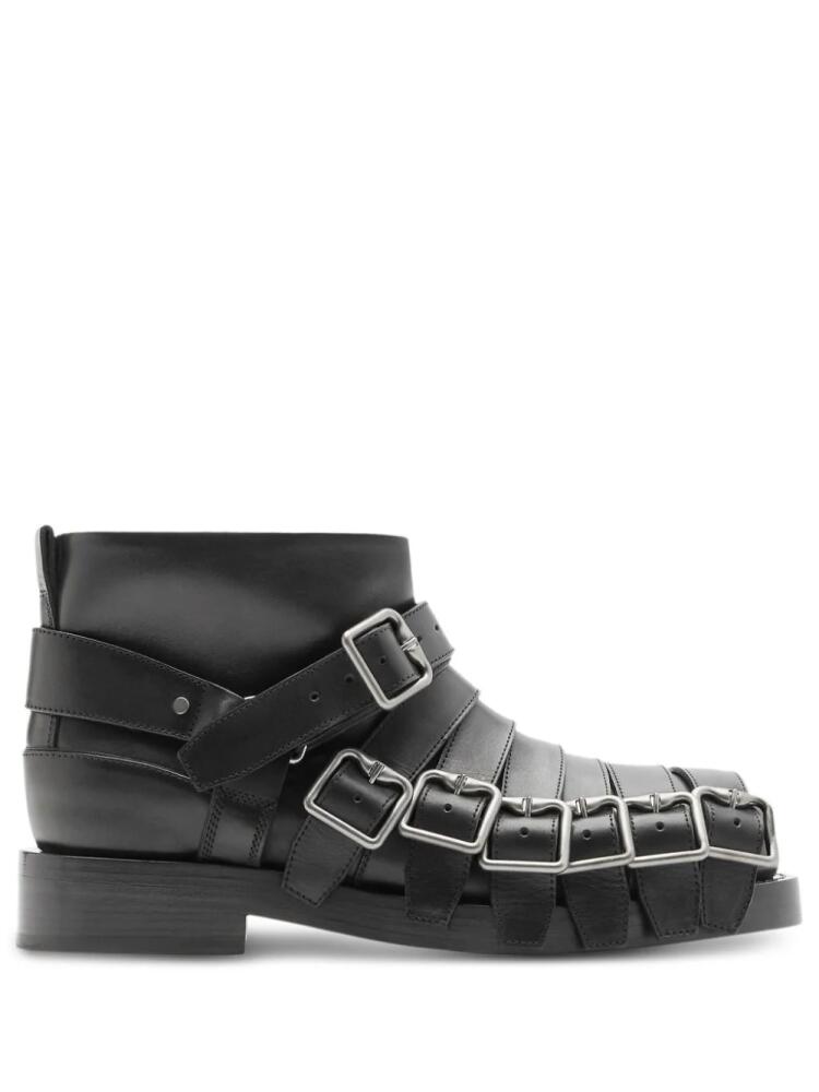 Burberry multi-strap leather boots - Black Cover