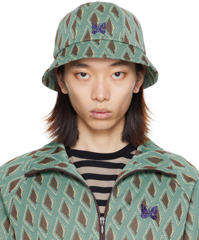 NEEDLES Green Bermuda Bucket Hat Cover