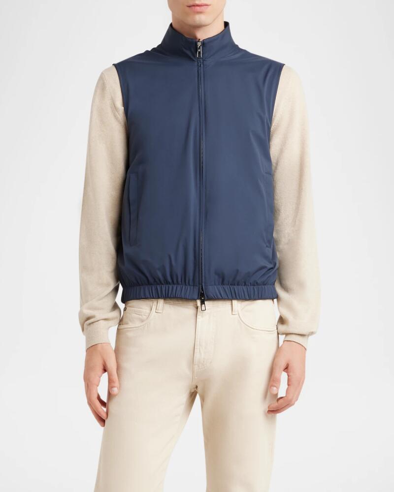 Loro Piana Men's Windmate Reversible Zip-Front Vest Cover