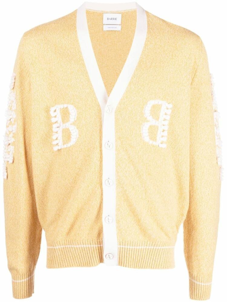 Barrie 3D-Logo V-neck cashmere cardigan - Neutrals Cover