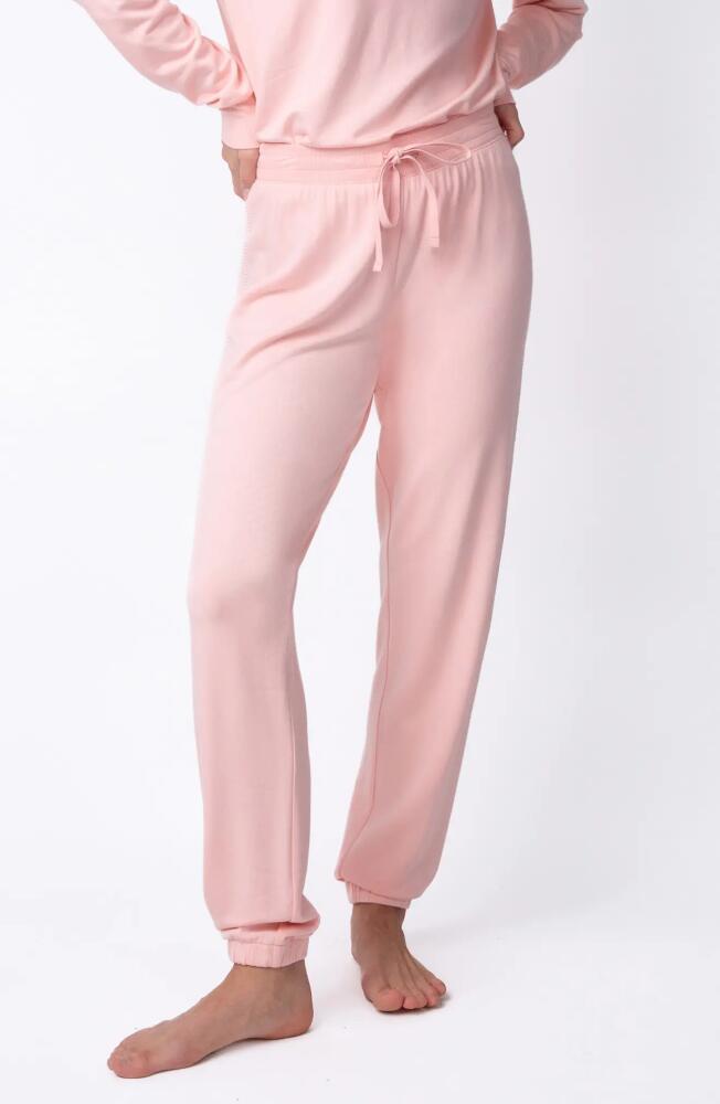 PJ Salvage Baja Babe Fleece Lounge Joggers in Peach Dream Cover