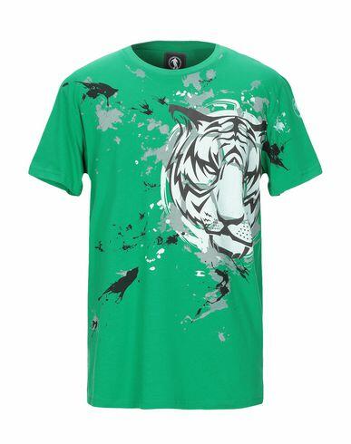 Bikkembergs Man T-shirt Green Cotton Cover