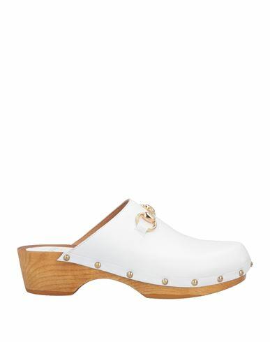 Anaki Woman Mules & Clogs White Soft Leather Cover