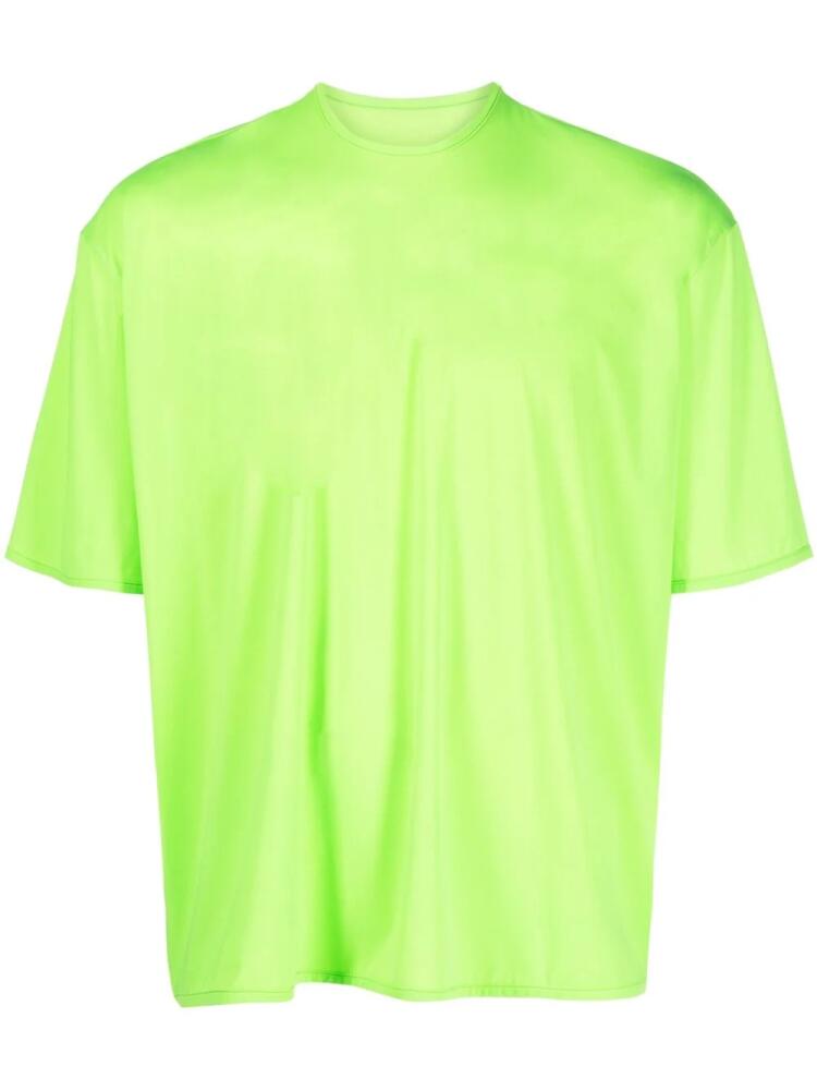 Sunnei slogan-print jersey T-shirt - Green Cover