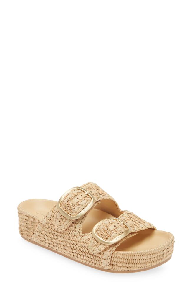 Loeffler Randall Theo Platform Slide Sandal in Natural Cover