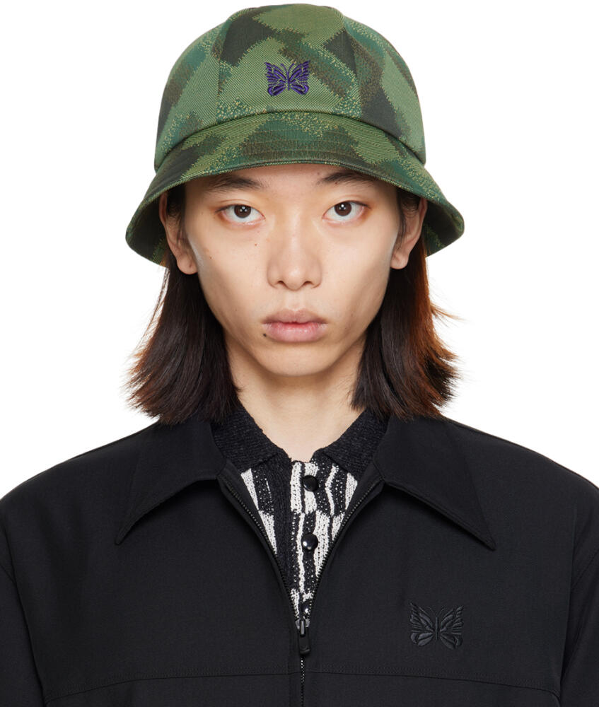 NEEDLES Green Bermuda Bucket Hat Cover