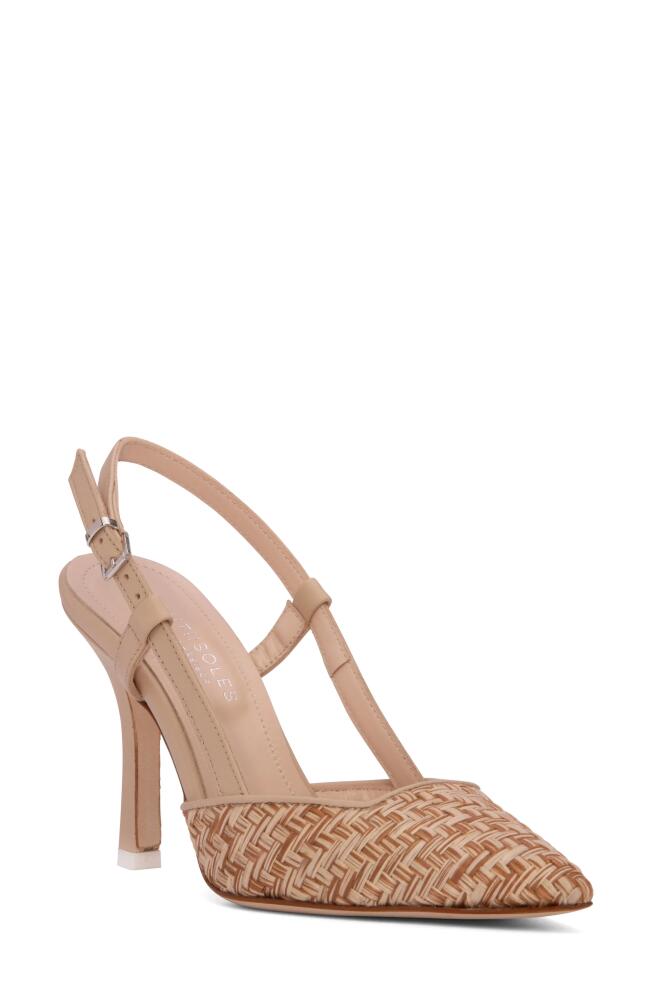 BEAUTIISOLES Mandy Pointed Toe Pump in Beige Cover