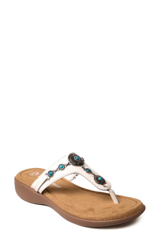 Minnetonka Brecca Flip Flop in White Cover