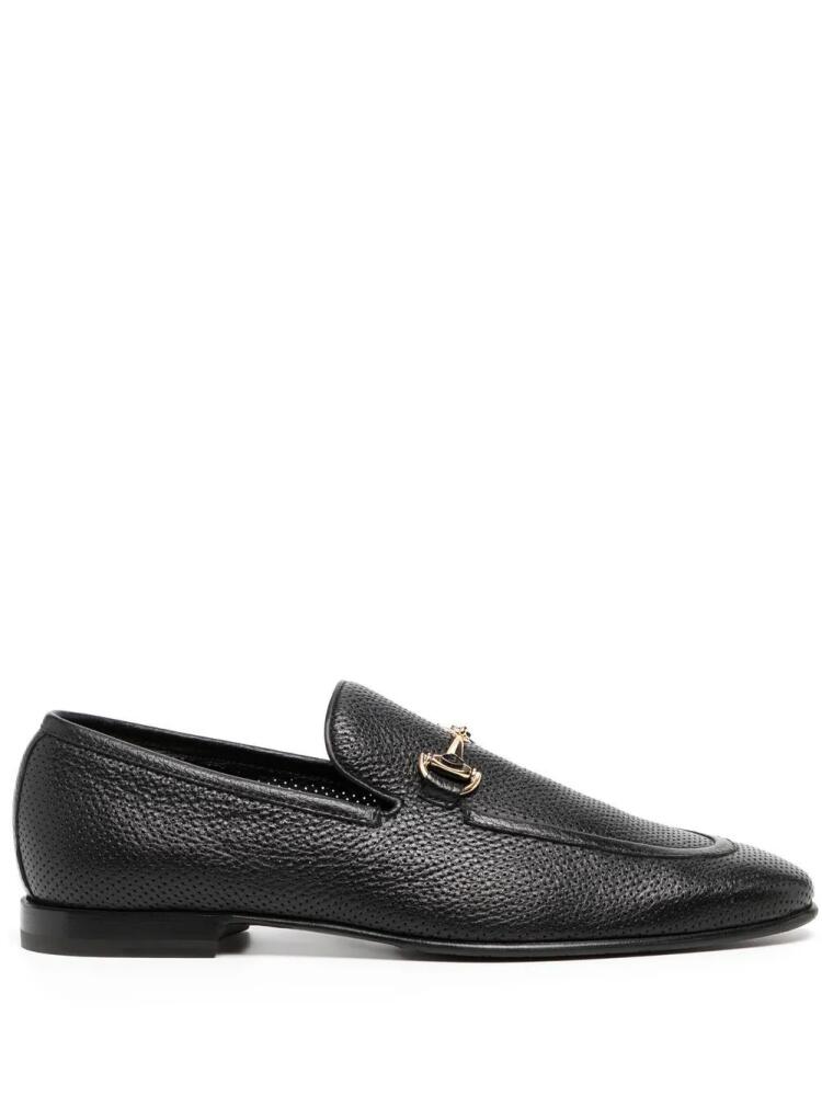 Barrett horsebit-buckle leather loafers - Black Cover