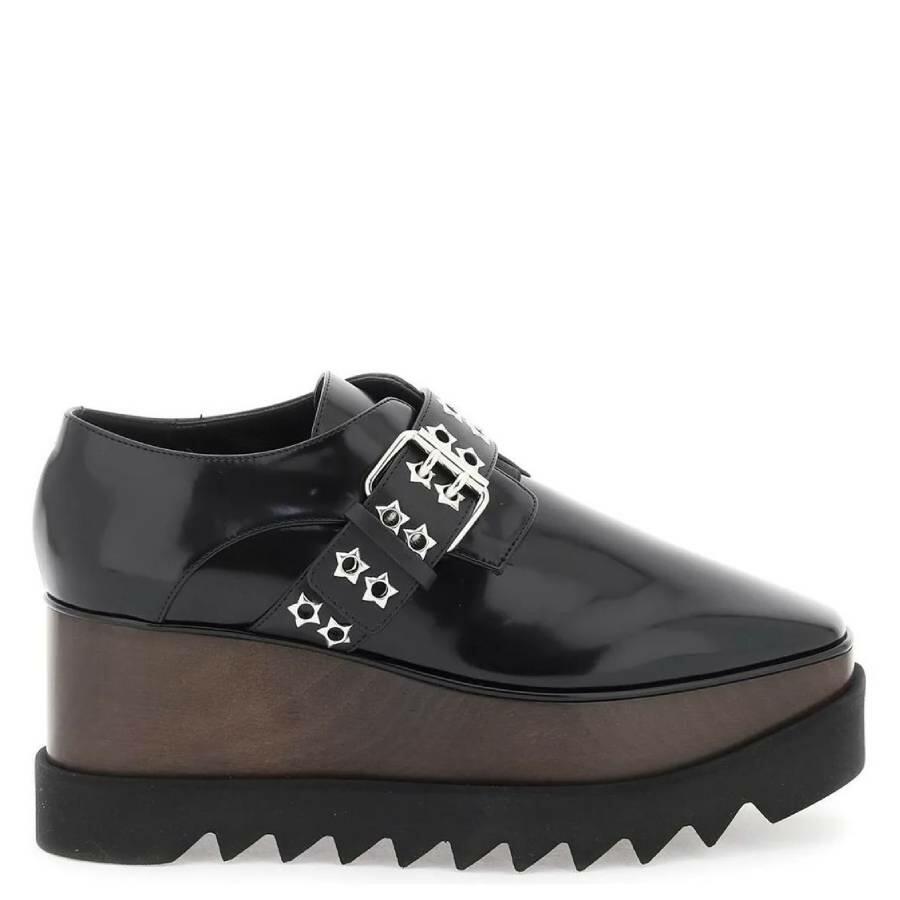 Stella Mccartney Black Elyse Stud Band Platform Sneakers Cover