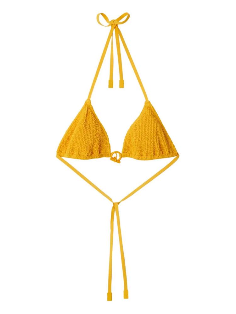 Burberry chain-detail bikini top - Yellow Cover